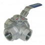 S.steel ball valve 3 ways 1-1/4"
