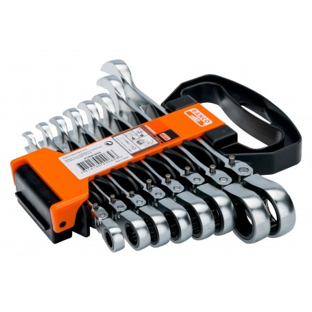 Bahco juego llaves comb. carraca articuladas 8 pzs