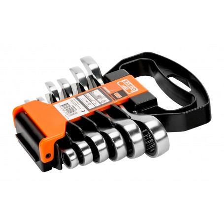 Bahco Juego Llaves Comb. C/ Carraca Stubby