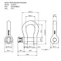 Grillete Green Pin Lira Galvanizado G-4161 6.5 Tons