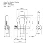 Grillete Green Pin Lira Galvanizado G-4161 4.75 Tons