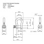 Grillete Green Pin Lira Galvanizado G-4161 13.5 Tons
