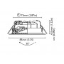 Luz Bcm-Newport 85 Marco Inox 2W 8-32Vdc