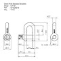 Grillete Recto Galvanizado Green Pin C/Pasador G-4151 4,75Tn