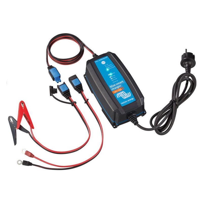 Blue smart charger ip65 12/15 + dc conn victron