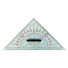 Transportador Triangular Bicolor 28Cm