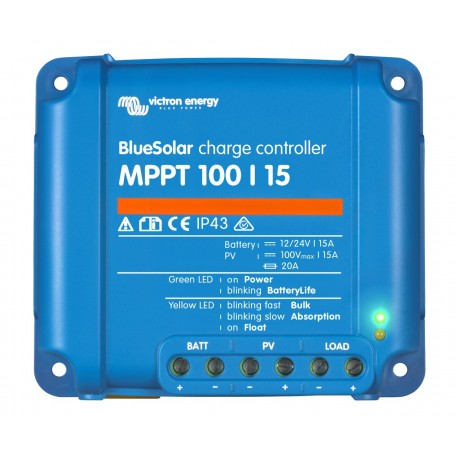 Blue solar mppt charger 75v/15a (12/24v-15a) victron