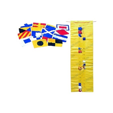 Flags international code letters + number 30x20cm