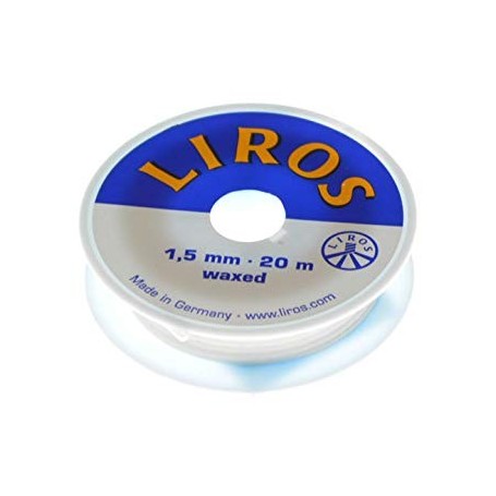 LIROS Sewing Thread Spool White 1,5mmx20m
