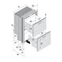 Vitrifrigo frigo-freezer 144l dw180 dtx