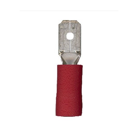 WÜRTH Insulated Faston Male Red 0.5-1.5mm