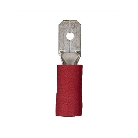Wurth Terminal Aislada Macho Rojo 0.5-1.5Mm