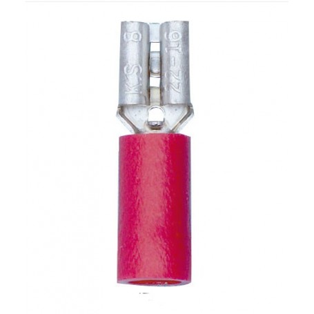 Wurth Insulated Faston Terminal Female Red 0.5-1.5mm