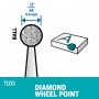 Dremel 7105 Diamond Wheel Point 4,4mm (x2)