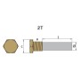 Anodo zinc motor caterpillar d12,5 c/tap Tecnoseal