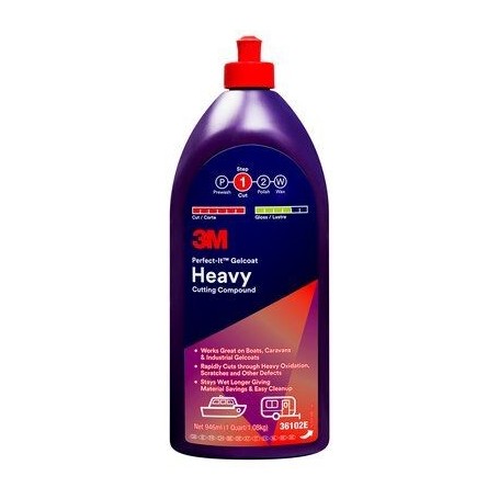3M Pulimento Gelcoat Heavy Cutting Compund 946Ml Perfect-It