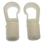 Gancho Mosquetón Nylon Blanco 8Mm (Pack De 2)