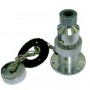 Deck plug and socket 3A 2pins chromed brass