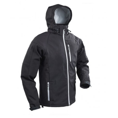 Chaqueta Softshell Hombre Negra Xl