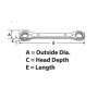 Snap-on 5/163/8" 12-Point 0° Offset Ratcheting Box Wrench