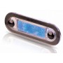 Oblong courtesy light blue 12v