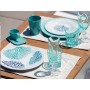 Marine Business Plato Melamina Llano Mare Azul 6 Pzas