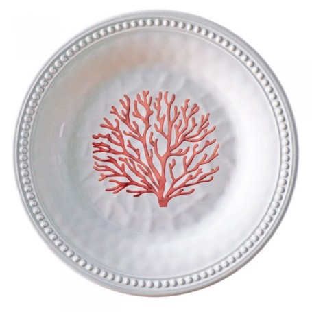 Plato Melamina Postre Mare Coral 6 Pzas