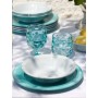 Pack Vajilla Melamina Harmony Acqua 6 Pers. 24 Pzas
