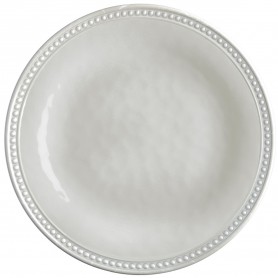 Plato Melamina Llano Harmony Perla 6 Pzas