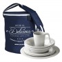 Pack Vajilla Melamina Harmony Perla 6 Pers. 24 Pzas