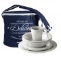 Pack Vajilla Melamina Harmony Perla 4 Pers. 16 Pzas