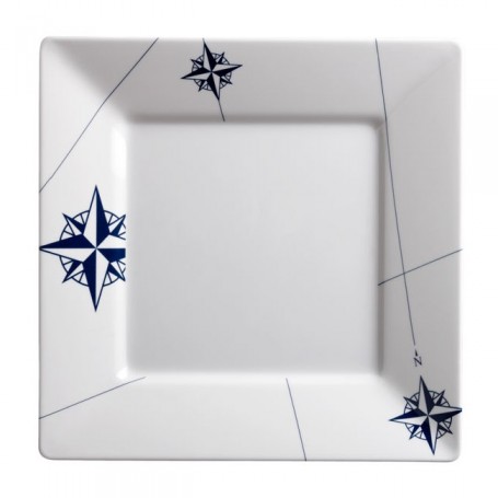 Plato Melamina Llano Cuatrado Northwind 6 Pzas