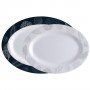 Set Fuentes Melamina Ovaladas Living 3 Pzas