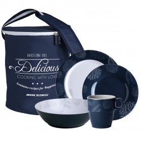 Pack Vajilla Melamina Living 6 Pers. 24 Pzas