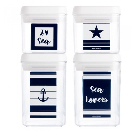 Canister Set Sea Lovers 4 Pcs