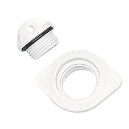 Oval Drain Socket No Plug 48x36mm