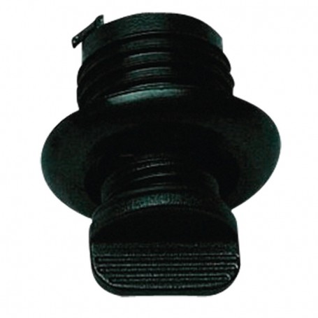 Round Drain Socket Black 40mm