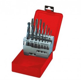 Wurth Caja 7 Machos Pasante Zebra Azul+Broca M3-M12