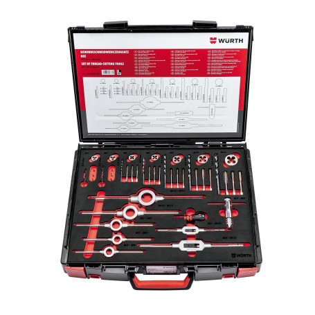 Wurth Conjunto Machos Terrajas (M3-M12) 44Pcs Sysko
