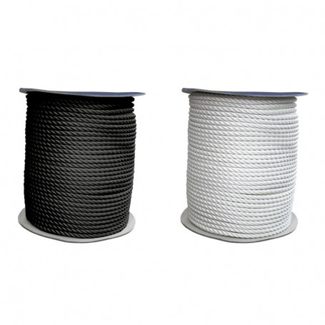 Mooring Rope 3 Stranded Double Twisted Black Ø16mm (x meter)