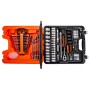 Bahco 1/4" and 1/2" square drive socket set with comb. spann