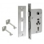 Cerradura De Embutir Mano Derecha Laton Cromado 133X15X2Mm