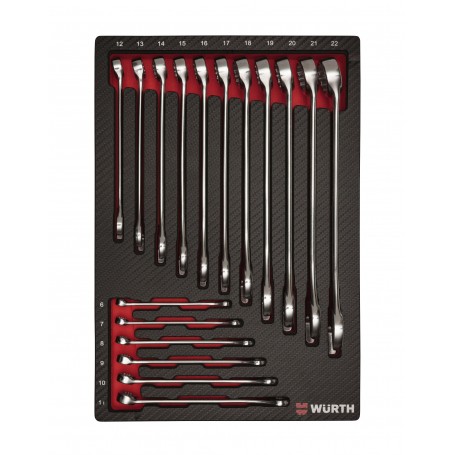 WÜRTH System Assortment 4.4.1 Combination Wrench 17pcs
