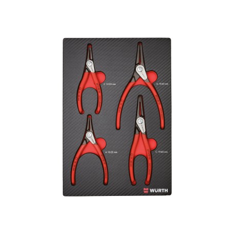Wurth Set Alicates Seg A-C Sistema 4.4.1 4Pcs