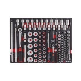 Wurth System Assortment 8.4.1 Socket Wrench 1/4"+1/2" 108pcs