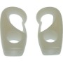 White nylon hooks 8mm (2 units)