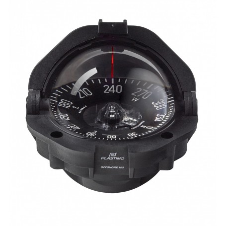 Plastimo offshore 105 compass black conical card