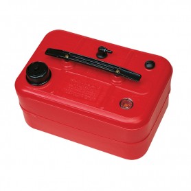 Portable Fuel Tank Red w/Gauge 25L
