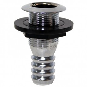 Thru-Hull f/ Hose Chromed 81mm Ø19mm