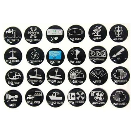 Pack 24 Etiquetas Auto-Adhesivas P/Panel 24 Piezas
